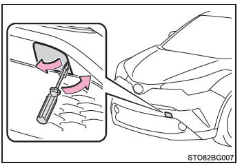 Toyota CH-R. Mesures à prendre en cas d'urgence