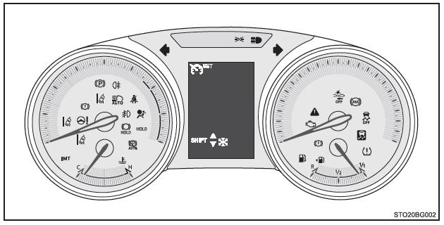 Toyota CH-R. Témoins d'alerte et indicateurs