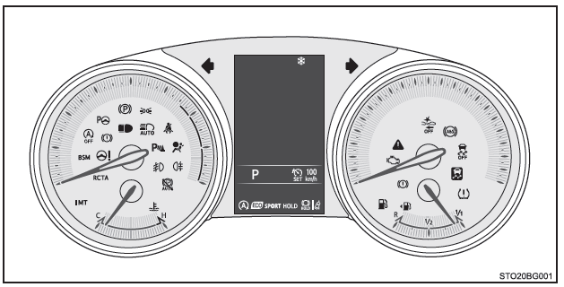 Toyota CH-R. Témoins d'alerte et indicateurs